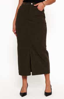 Petal & Pup Myra Corduroy Midi Skirt