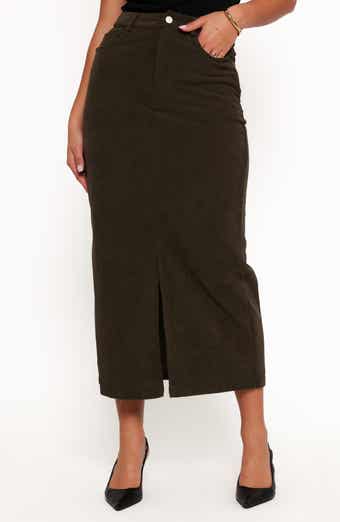 Petal & Pup Myra Corduroy Midi Skirt