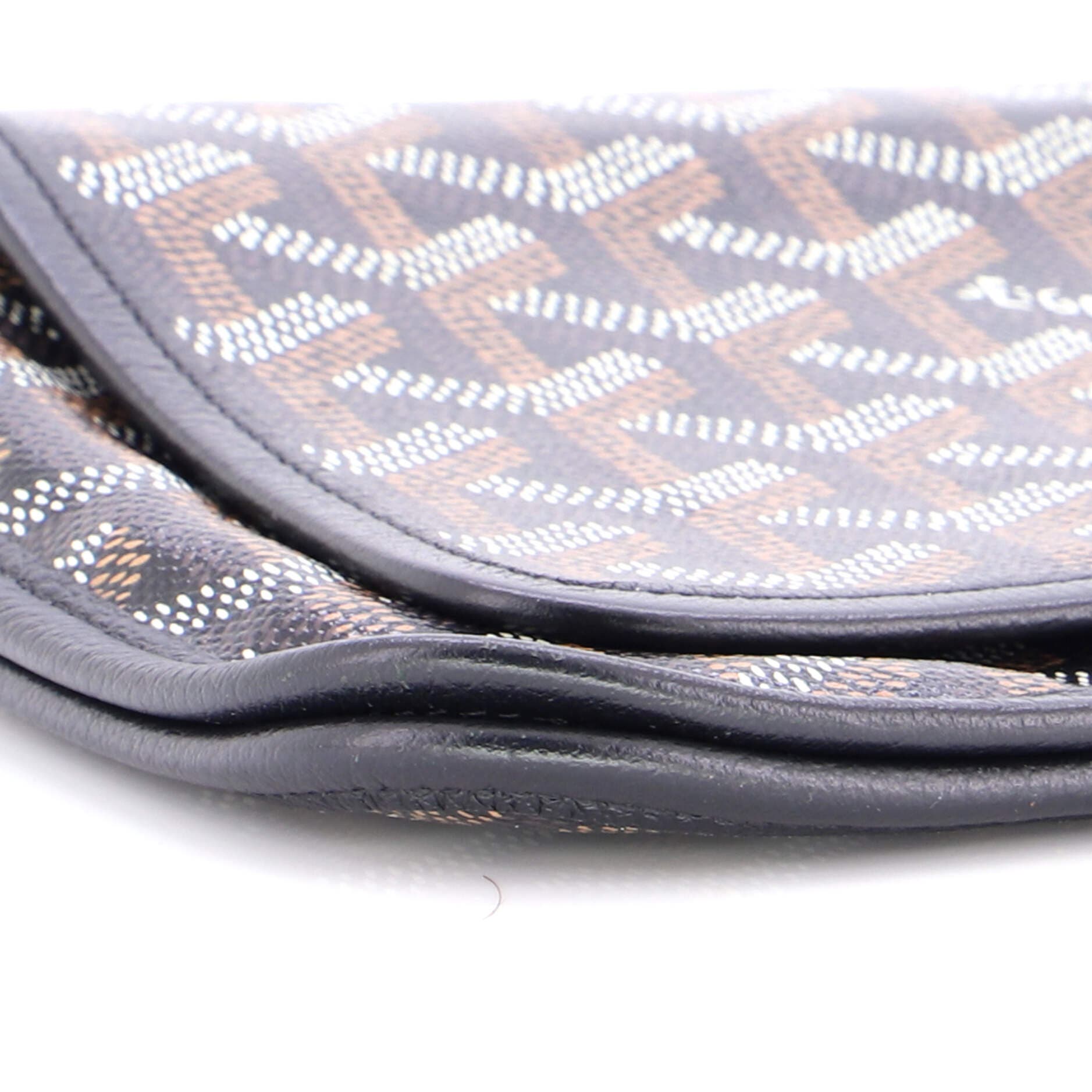 Plumet Clutch Wallet Coated Canvas, Alternate, color, Black