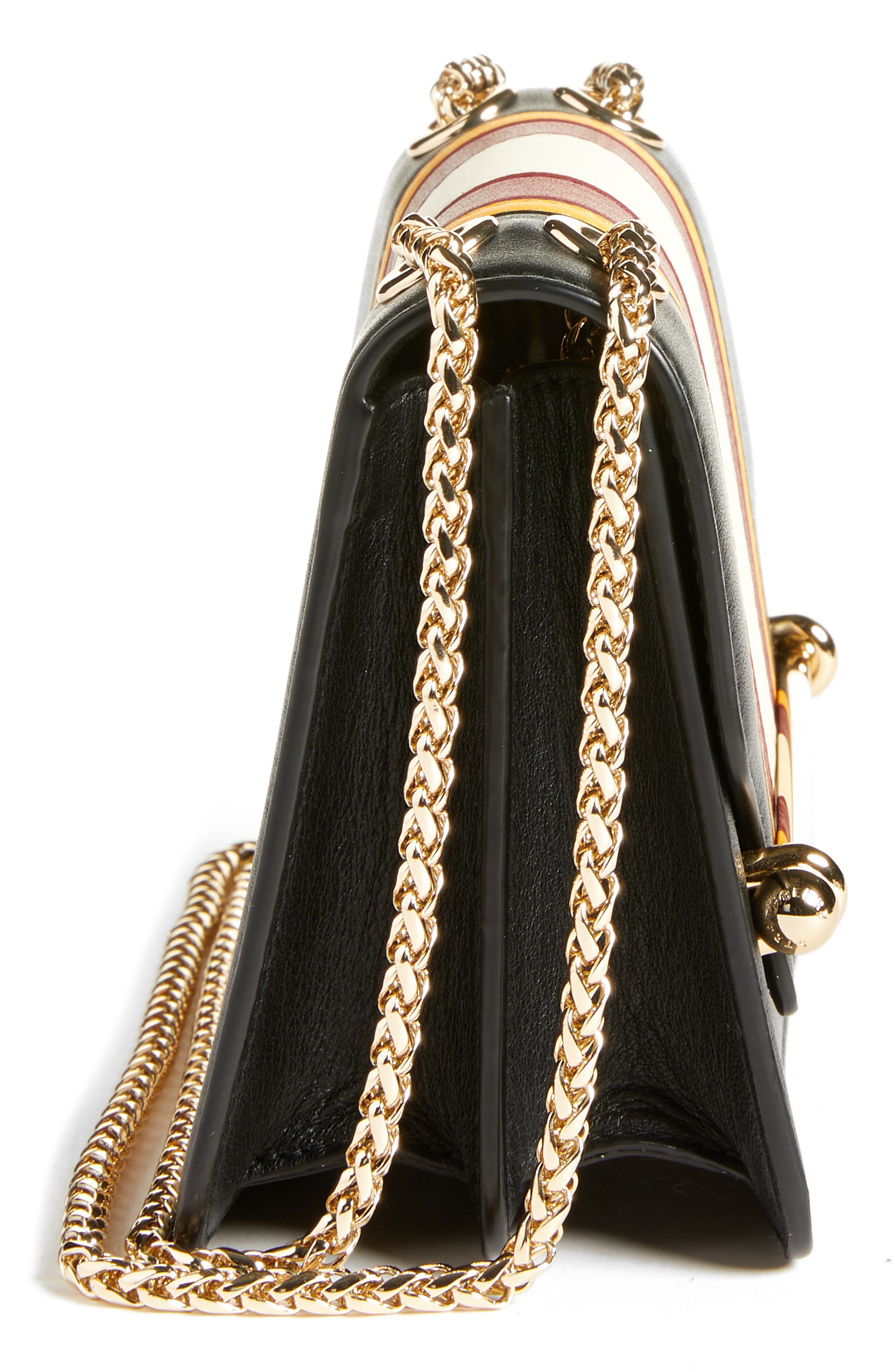 Strathberry Mini East/West Stripe Leather Crossbody Bag, Alternate, color, 