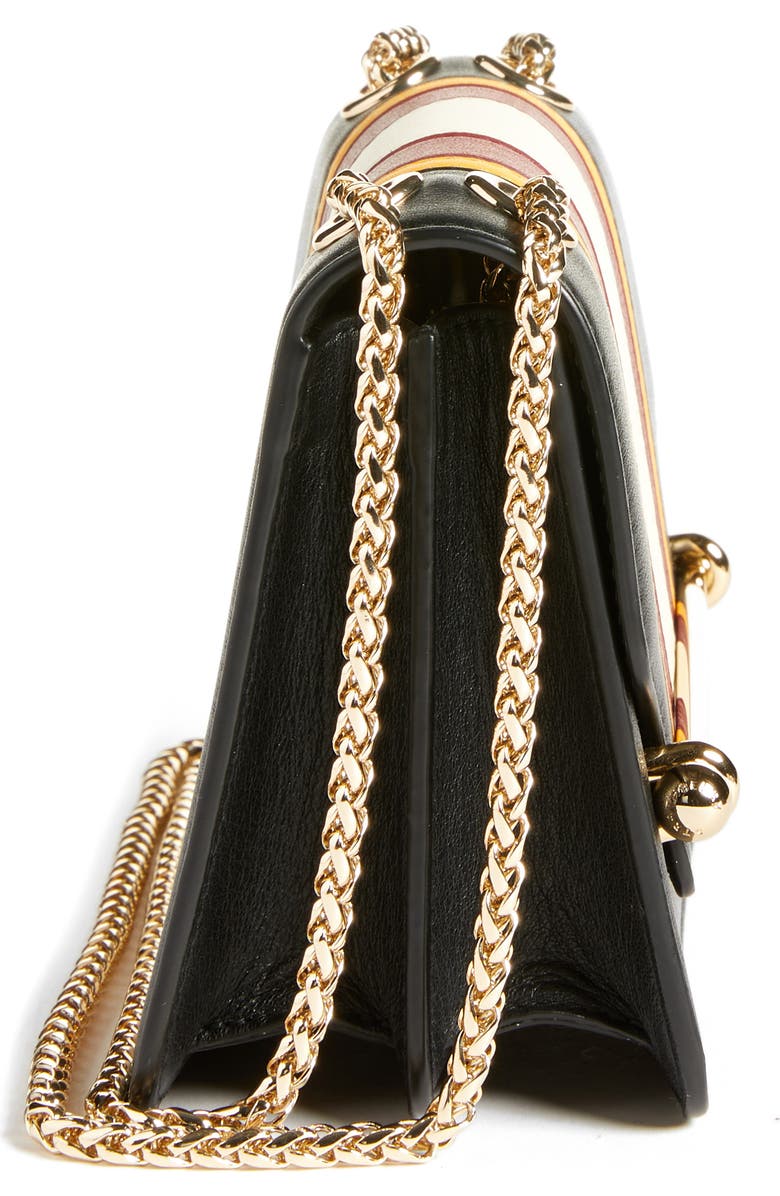 Strathberry Mini East/West Stripe Leather Crossbody Bag, Alternate, color,