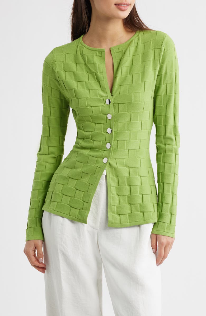 ALIGNE Olsen Knit Shirt, Main, color, Apple Green