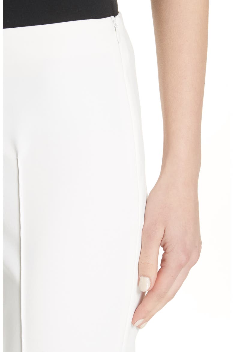 Melissa Slim Techno Cotton Blend Pants, Alternate, color, OFF WHITE