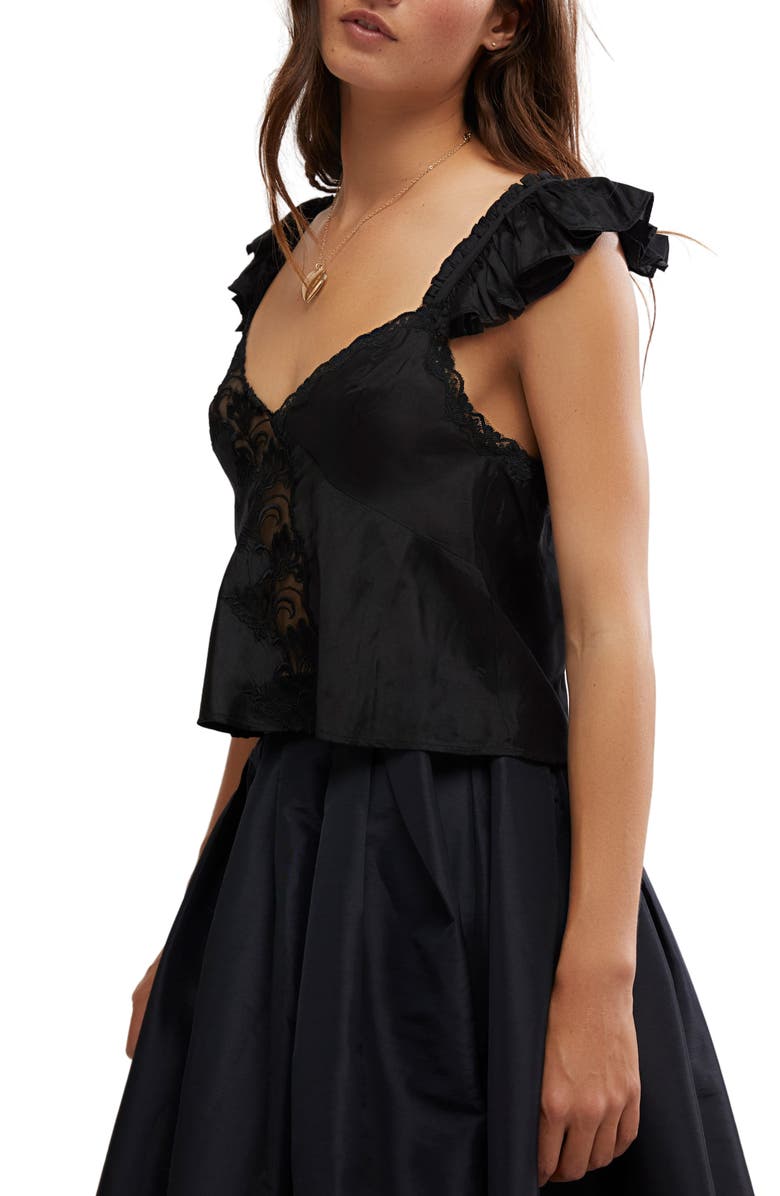 Free People Harmony Lace Inset Tank, Alternate, color, 