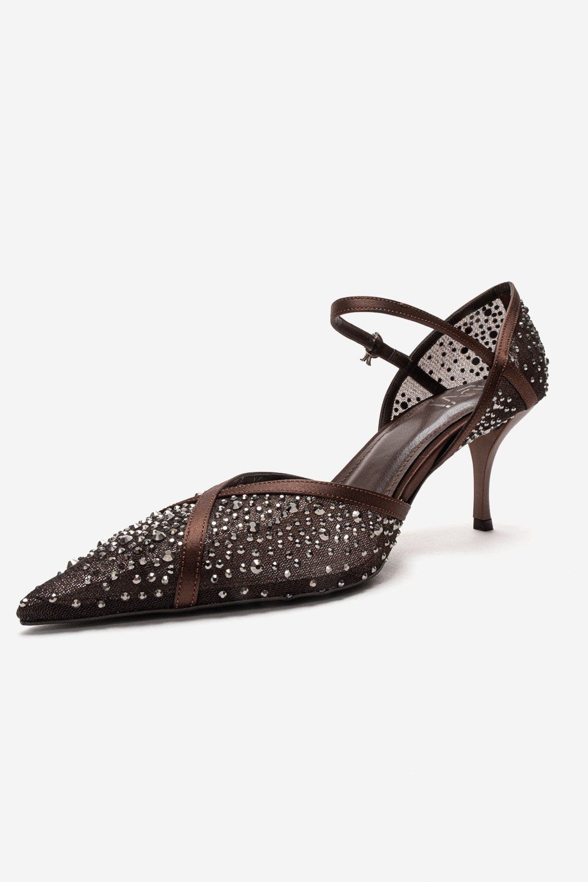 Rachel Embellished Stiletto Pump, Alternate, color, Brown