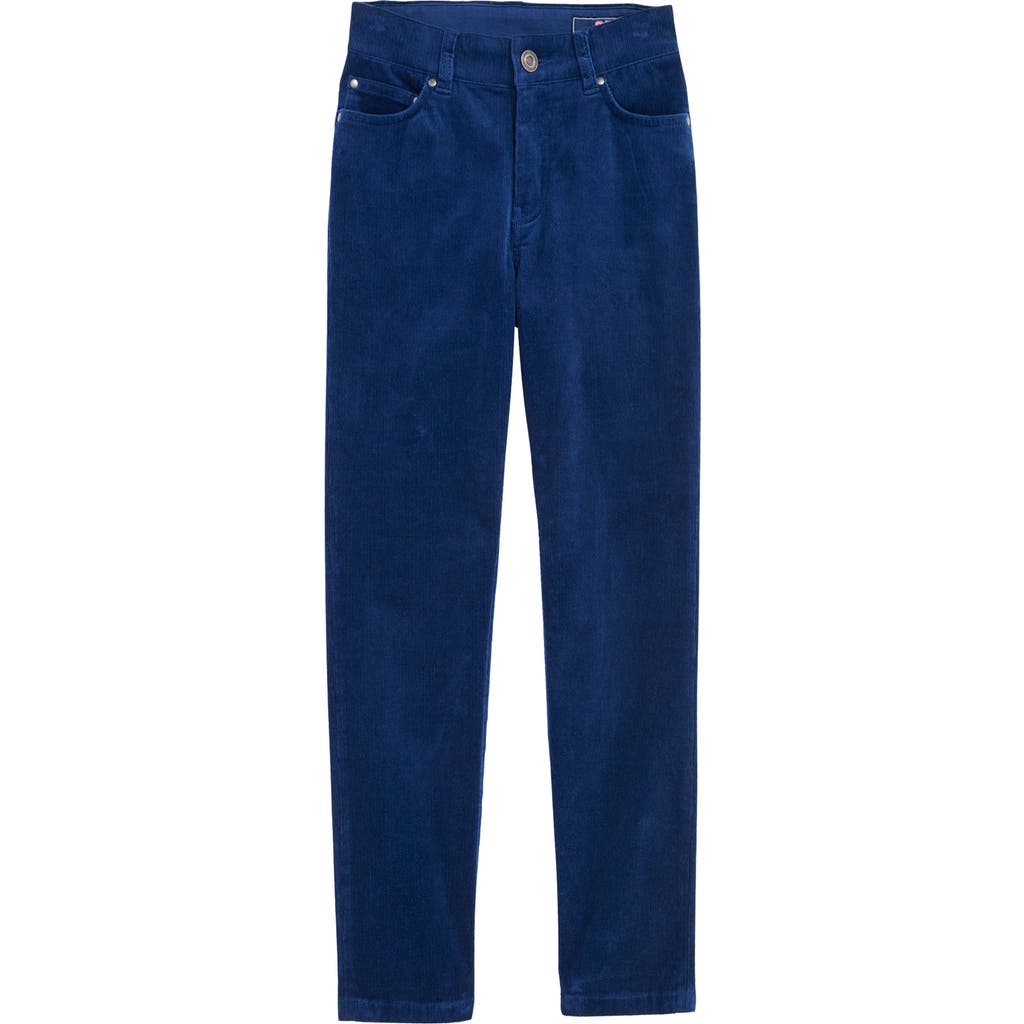 Vineyard Vines Kids' Five Pocket Stretch Corduroy Pants In Blue