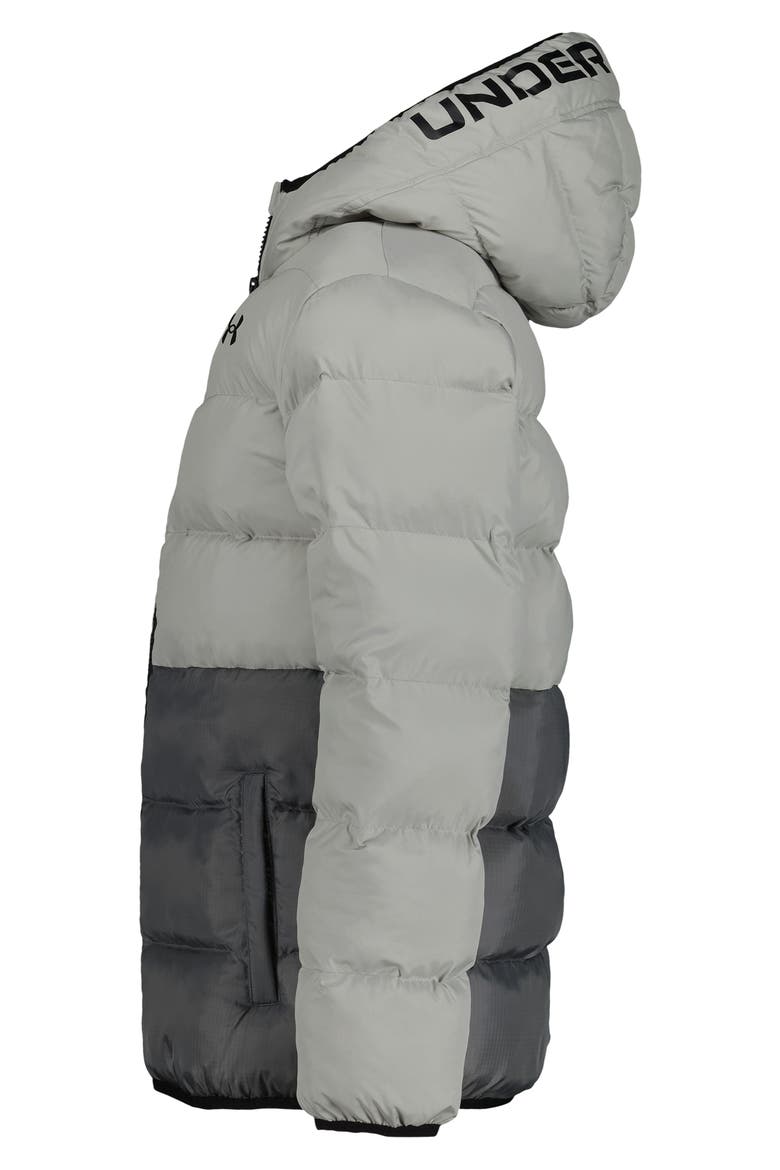 Kids' Pronto Colorblocked Puffer Jacket, Alternate, color, TITANIUM