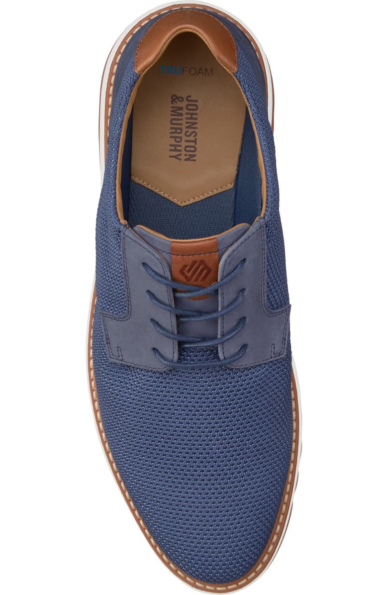 Johnston
Murphy Braydon Knit Plain Toe Derby, Alternate, color, Navy Knit