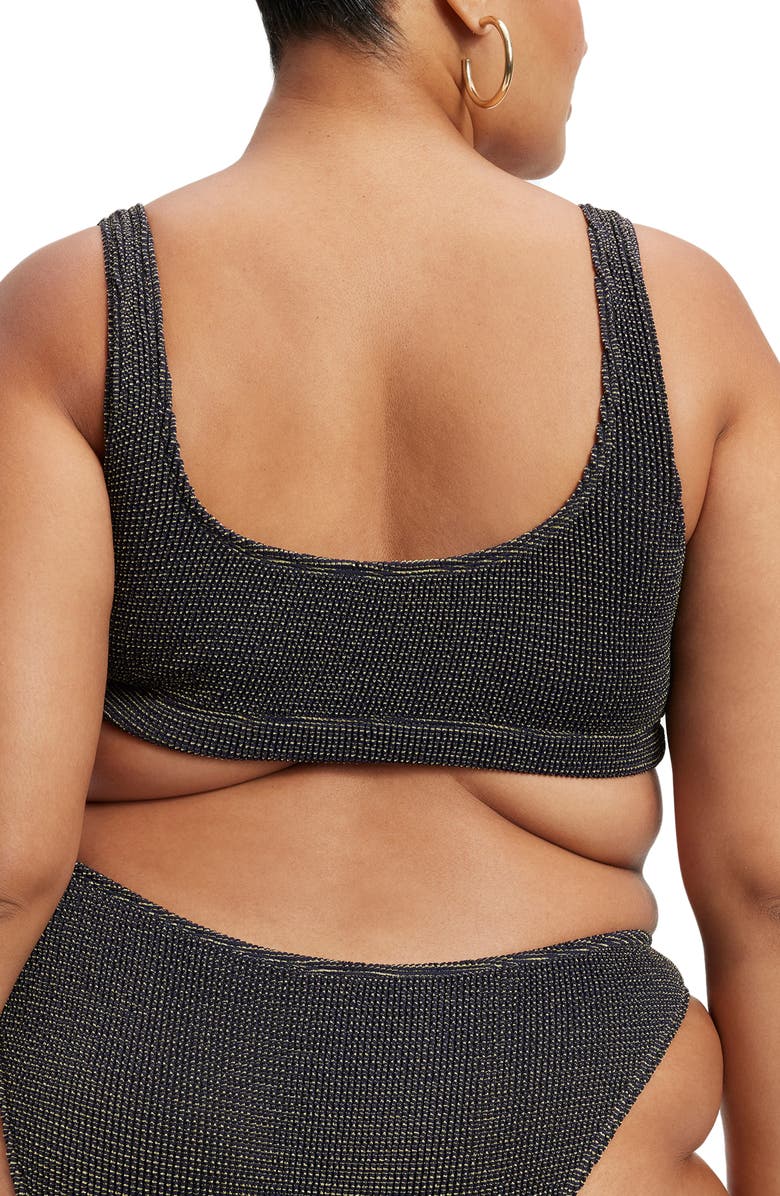 Good American Always Fits Scoop Neck Bikini Top, Alternate, color, 