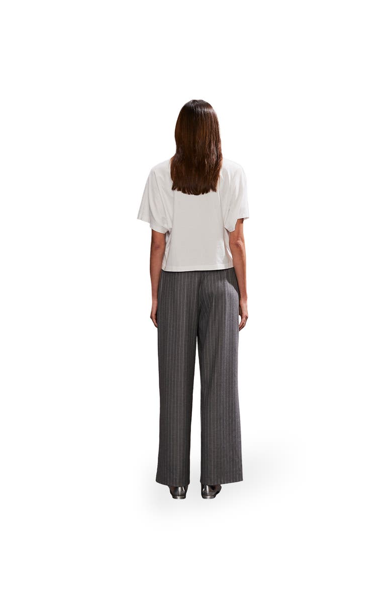 Ro&Zo Pinstripe High Waist Trousers, Alternate, color,