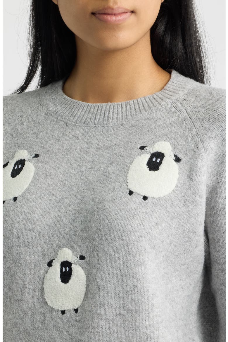 Crewneck Sweater, Alternate, color, H.GREY