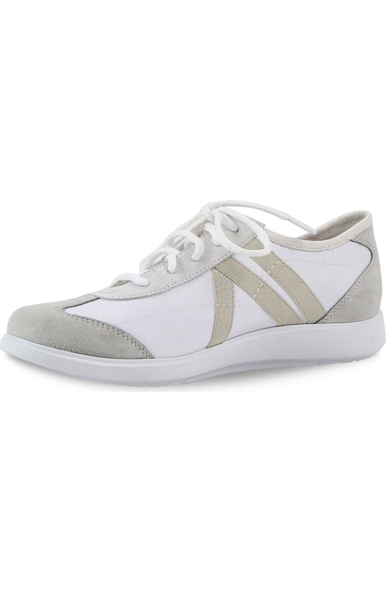 Munro Clemens Sneaker, Alternate, color, White Leather Combo