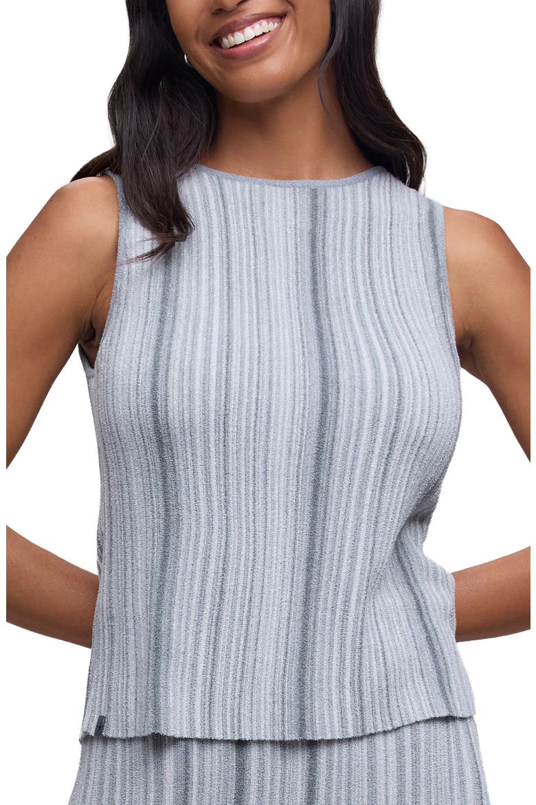 Ribbed Metallic Knit Tank, Main, color, MOONBEAM MULTI