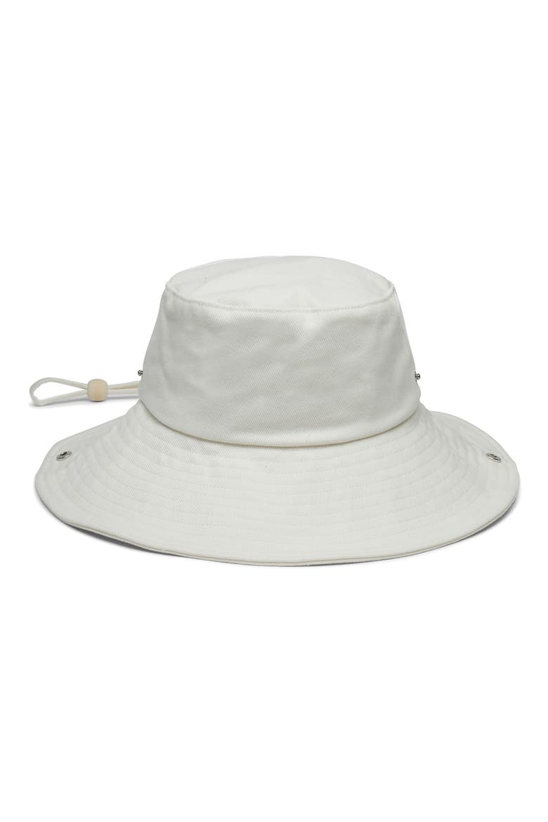 Twill Bucket Hat, Main, color, WHITE