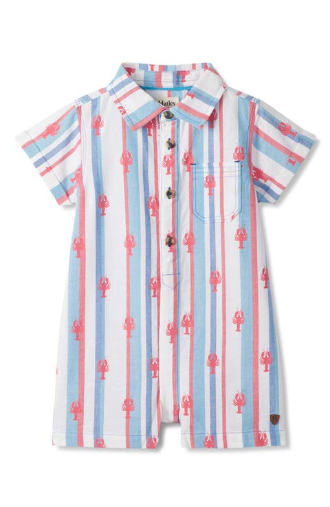Kids' Preppy Lobster Cotton Romper (Baby & Toddler)