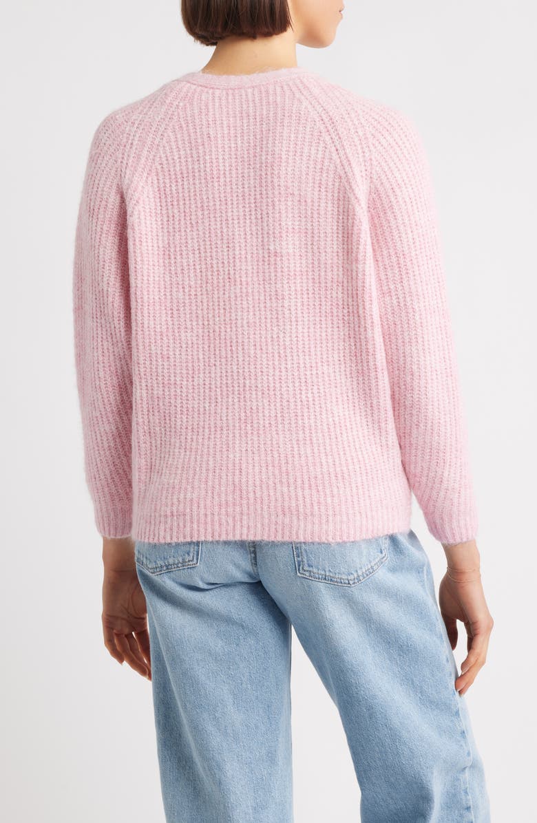 Hatley Crove Twist Front Raglan Sleeve Sweater, Alternate, color, Lilac Chiffon