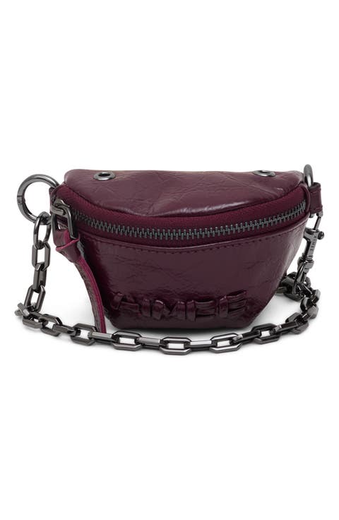 Zip Sling Leather Bag Charm