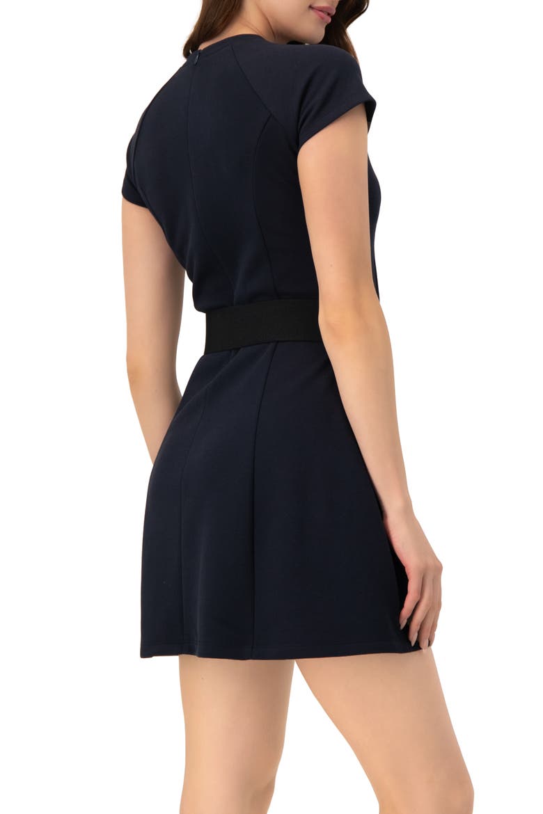 A-Line Short Dress, Alternate, color, Navy Blue