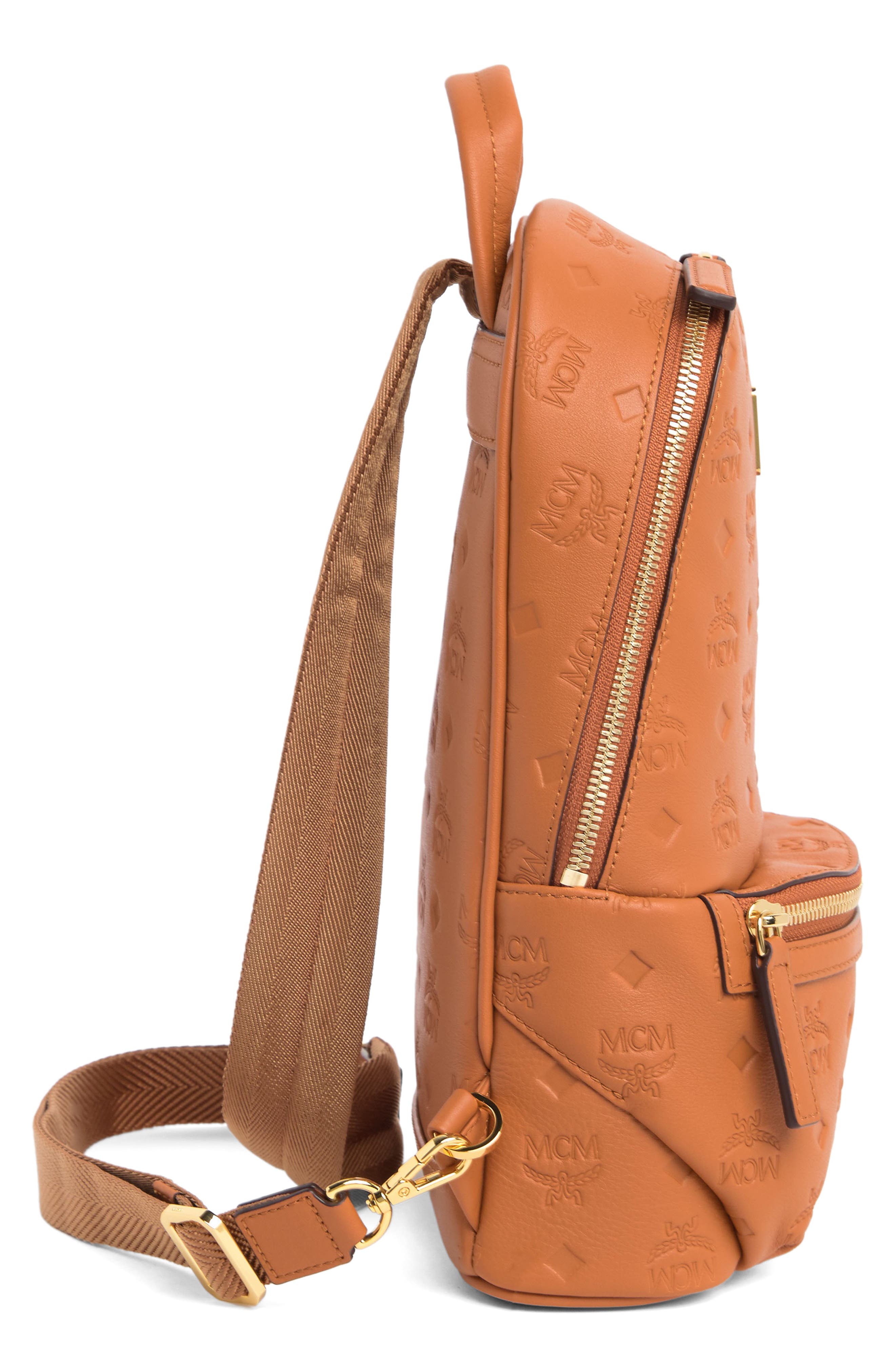 MCM Small Aren Sling Bag, Alternate, color, 