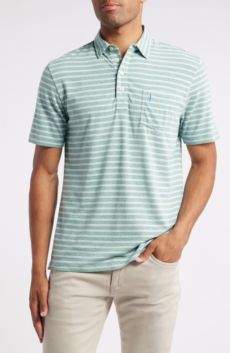 johnnie-O Matthis Stripe Pocket Polo, Main, color, 