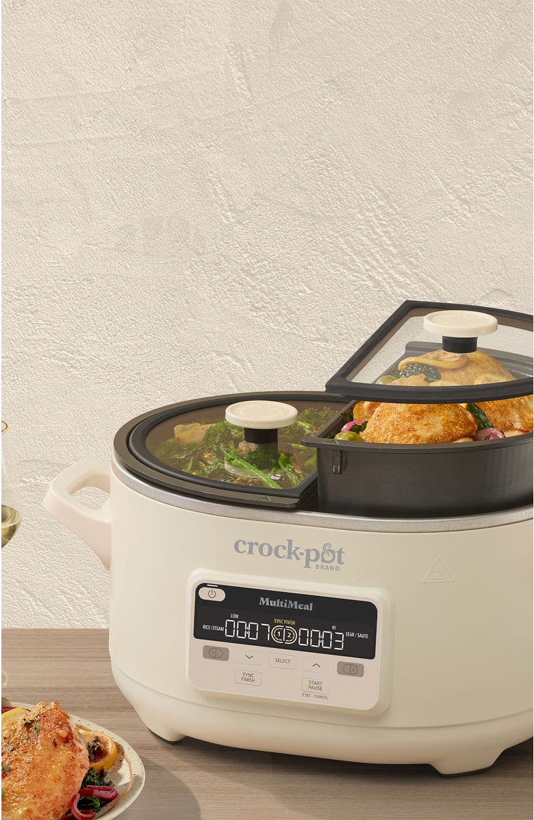 Crock-pot MultiMeal Multicooker & Programmable Slow Cooker with Bake Function, Alternate, color, Oat Milk