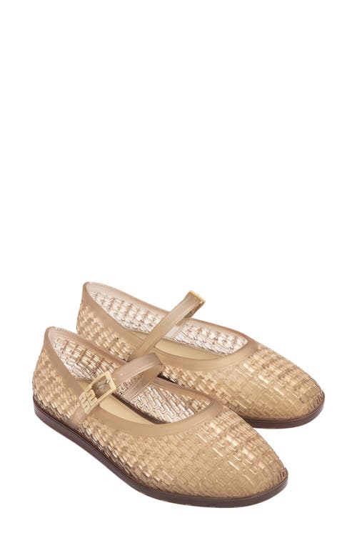 Melissa Harper Jelly Ballerina Flat In Clear Beige, Women's At Urban Outfitters In Clear Beige