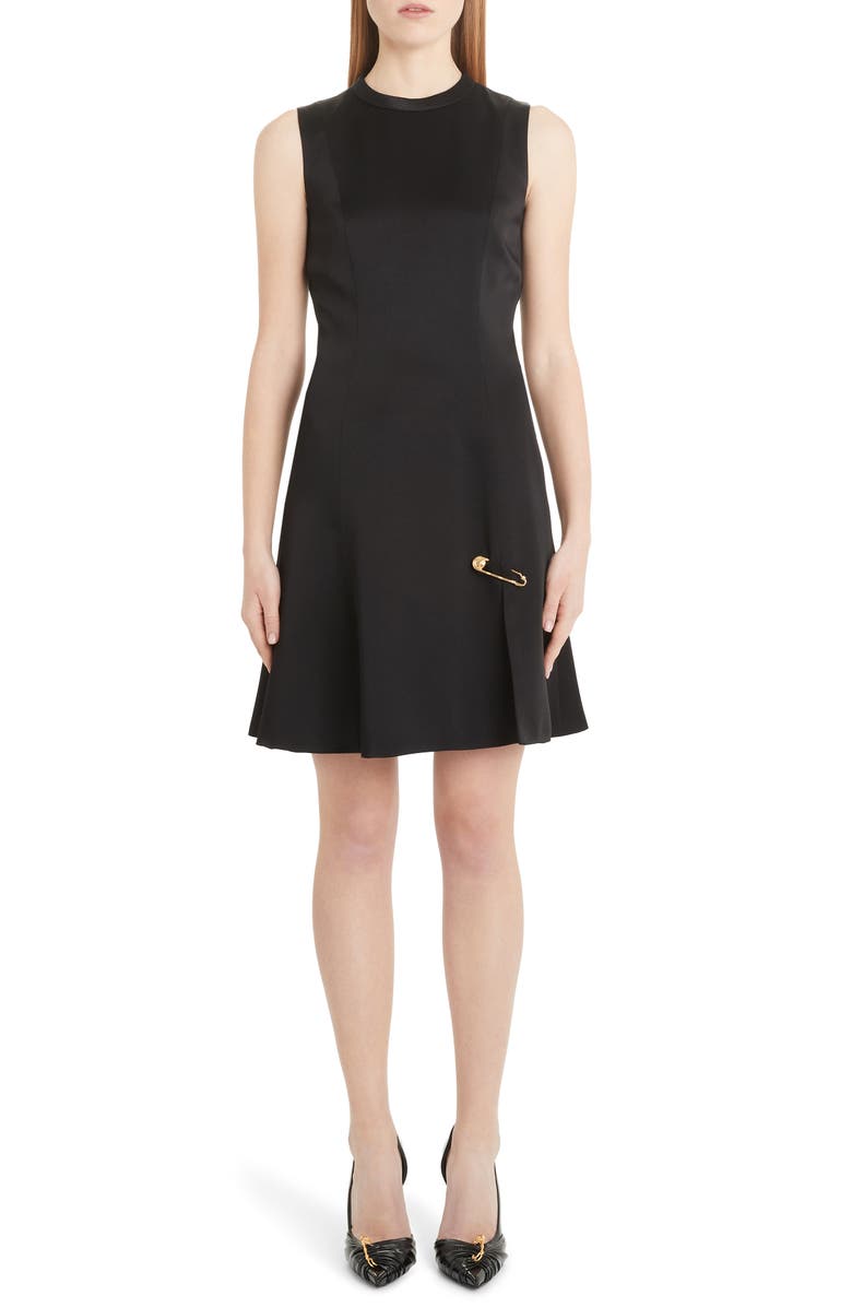 Versace Safety Pin A-Line Dress, Main, color,