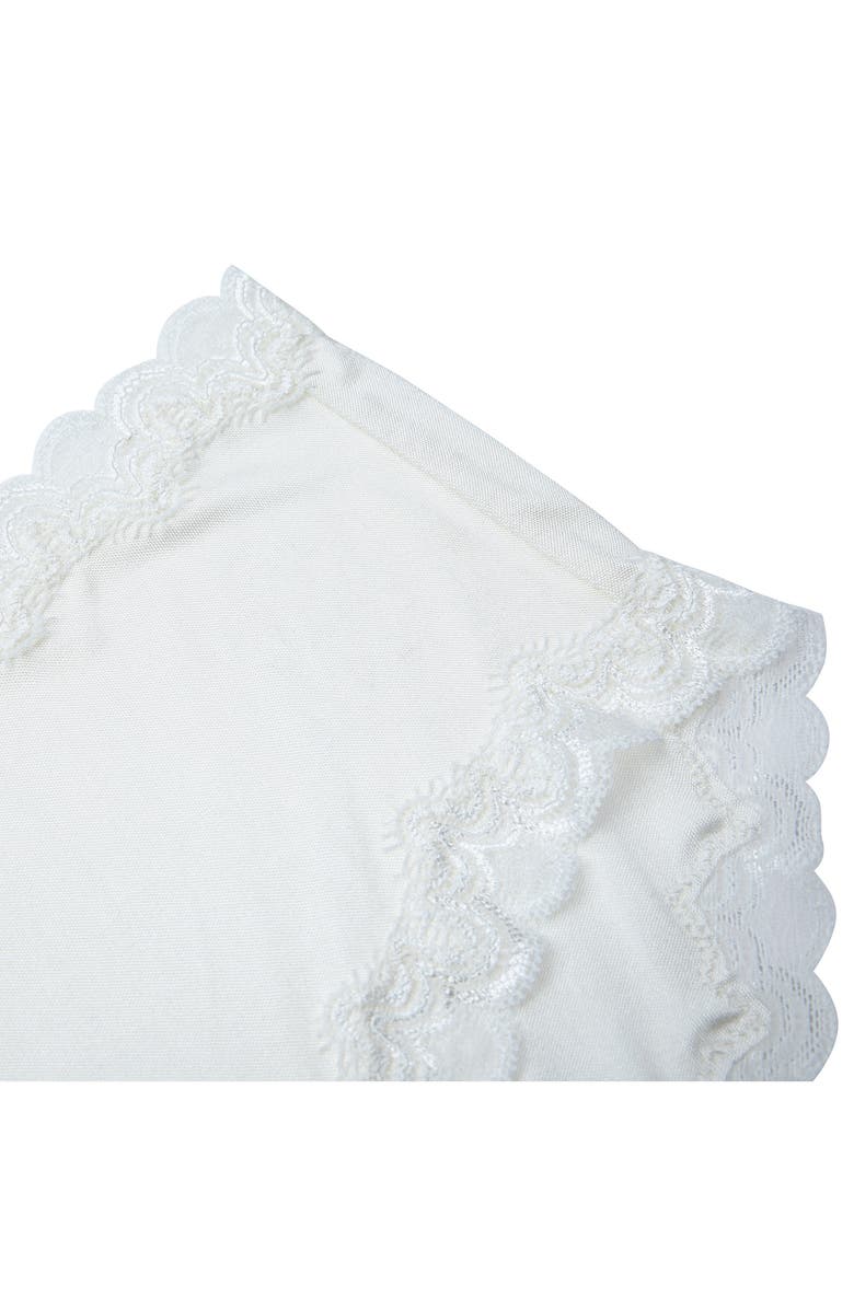 Uwila Warrior Soft Silk Lace Trim Silk Briefs, Alternate, color, Winter White
