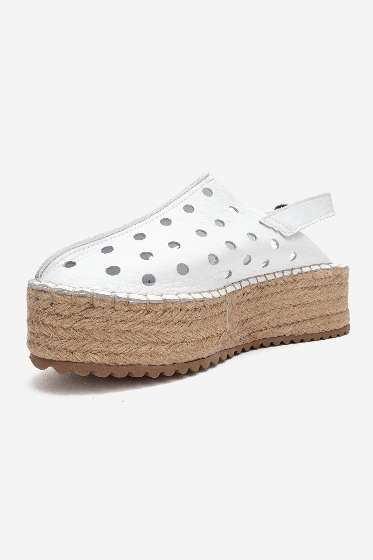 Fraga Leather Wedge Sandal, Alternate, color, White