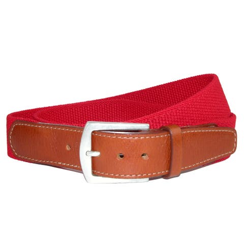 Men's Newport Pique Cotton Woven Elastic Belt