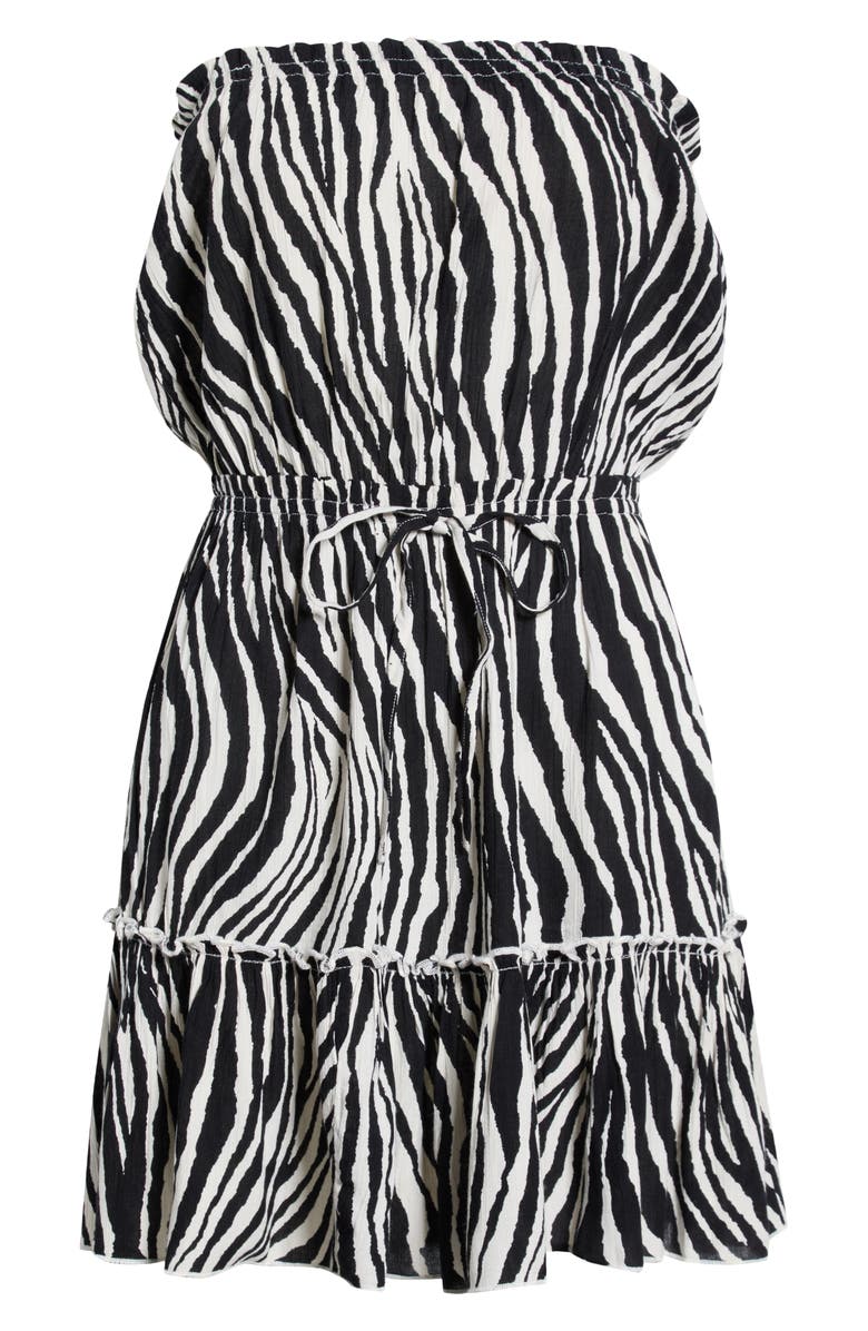 Elan Strapless Cover-Up Mini Sundress, Alternate, color, 