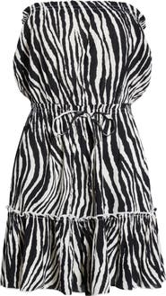 Elan Strapless Cover-Up Mini Sundress