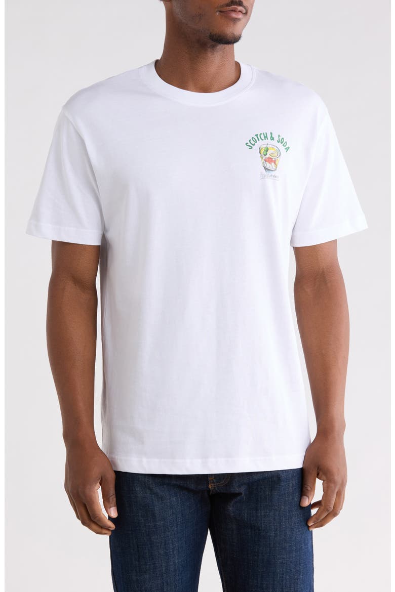 Cotton Graphic T-Shirt, Main, color, BRIGHT WHITE