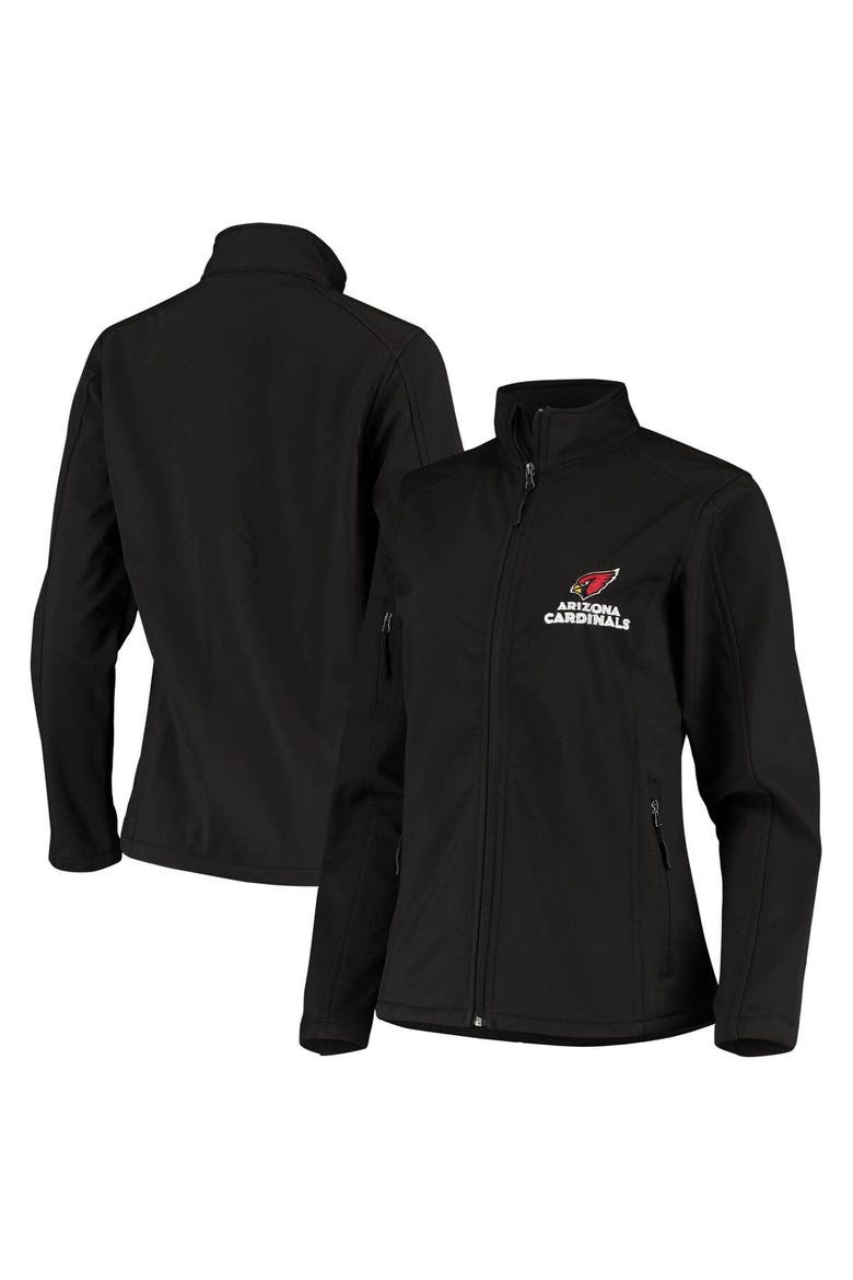 Women's Black Arizona Cardinals Full-Zip Sonoma Softshell Jacket, Main, color, Black