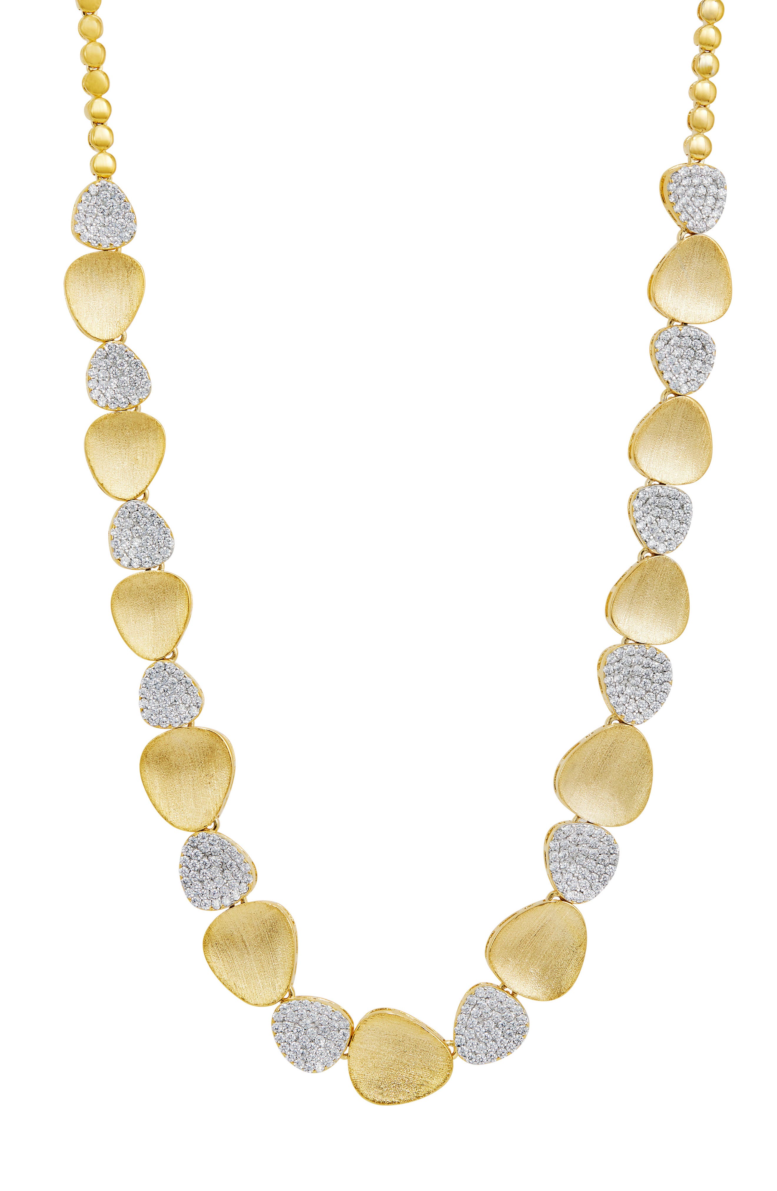 Pavé and Gold Collar Necklace