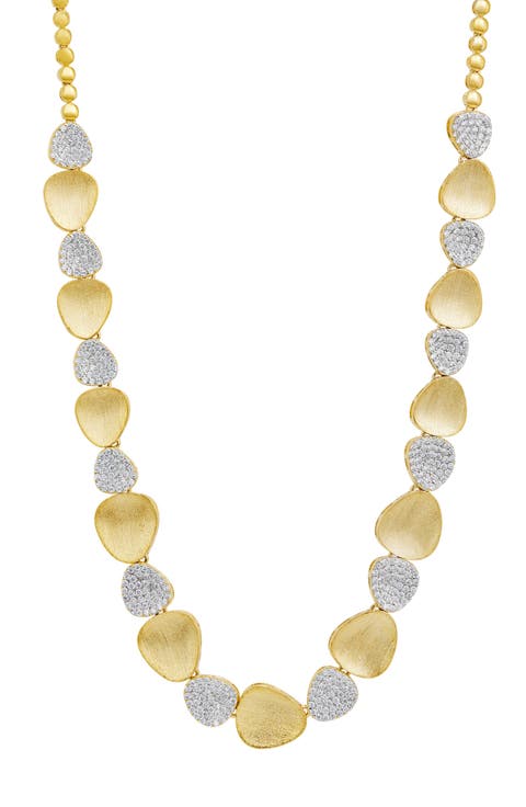 Pavé and Gold Collar Necklace