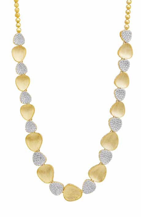 Pavé and Gold Collar Necklace