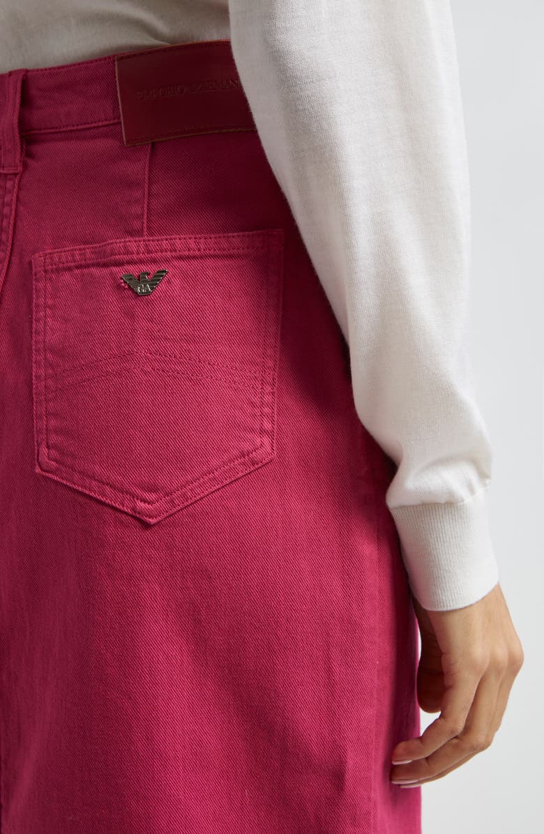 Emporio Armani Denim Midi Skirt, Alternate, color, 