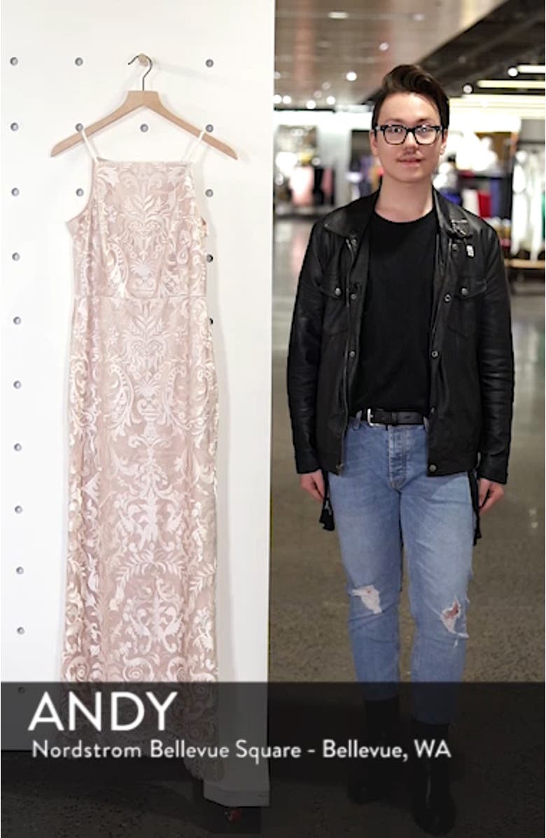 Sleeveless Embroidered Gown, sales video thumbnail