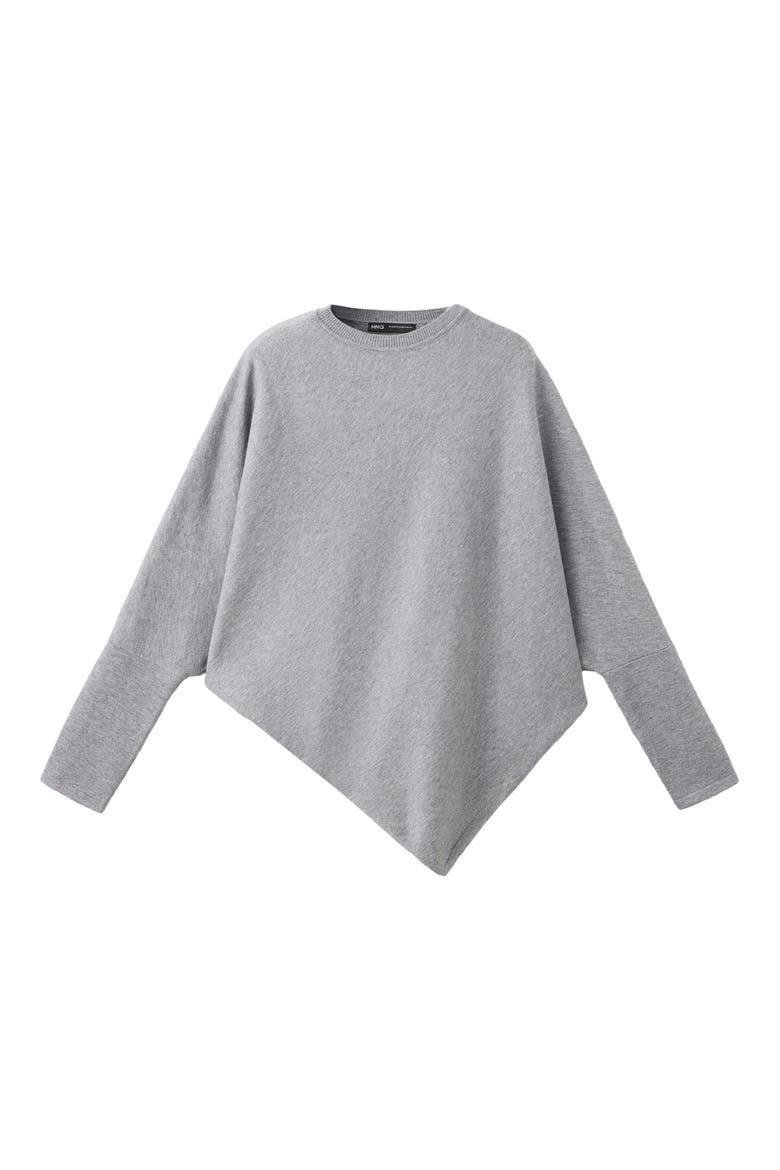 Vanessa Asymmetric Hem Sweater, Alternate, color, MEDIUM HEATHER GREY
