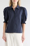 Ramy Brook Corinne Puff Sleeve Button-Up Shirt