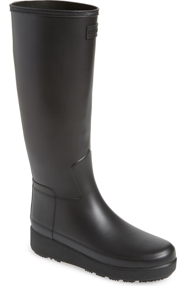 Hunter Refined Creeper Tall Rain Boot, Main, color,