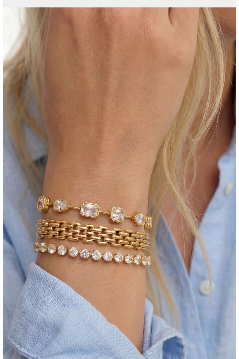 Watch Link Bracelet, Alternate, color, Gold