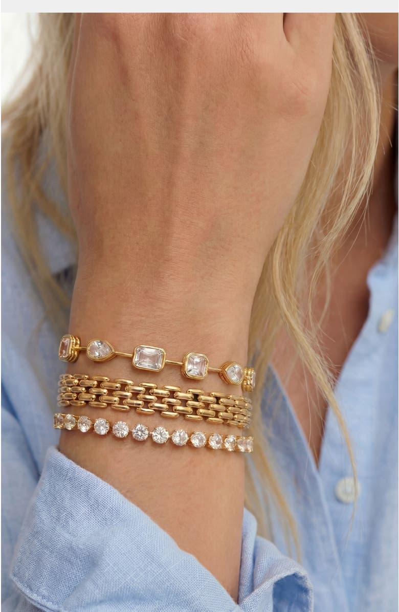 Stella & Dot Watch Link Bracelet, Alternate, color, Gold