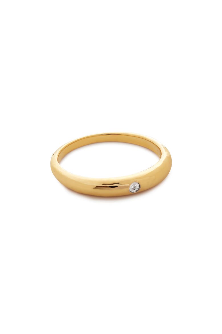 Deia Mini Diamond Ring, Main, color, 18CT GOLD VERMEIL/ SS