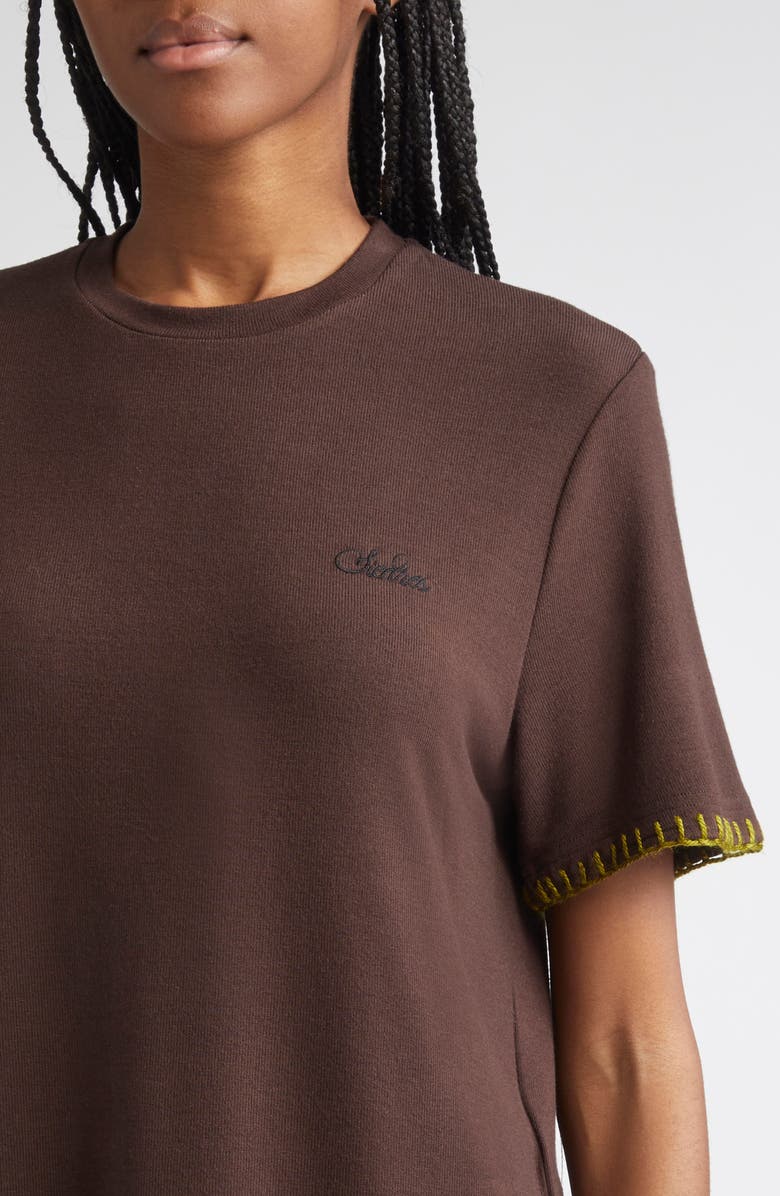 Siedrés Demures Logo Embroidered Blanket Stitch Top, Alternate, color,