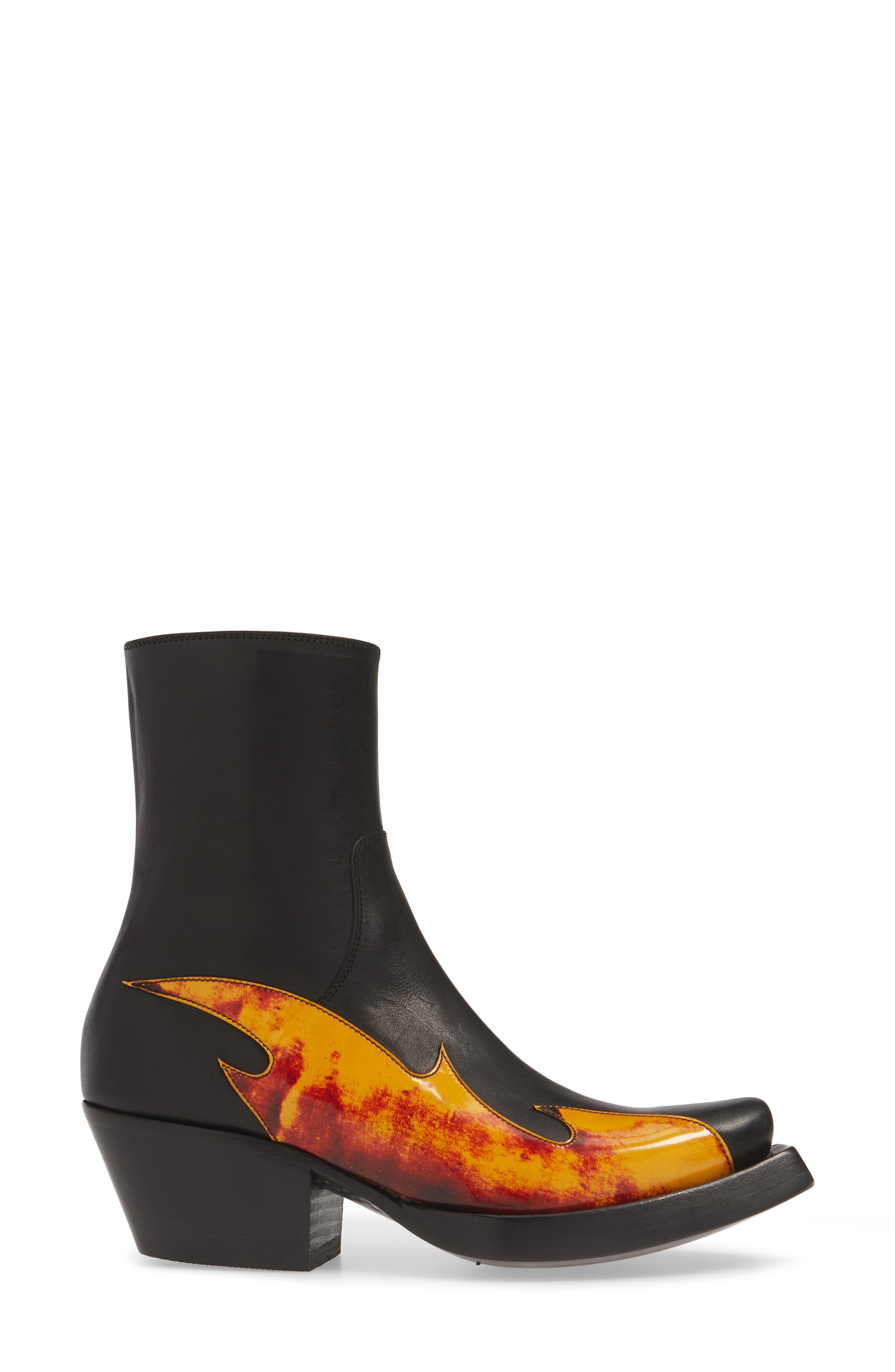 VETEMENTS Flame Cowboy Boot, Alternate, color, 