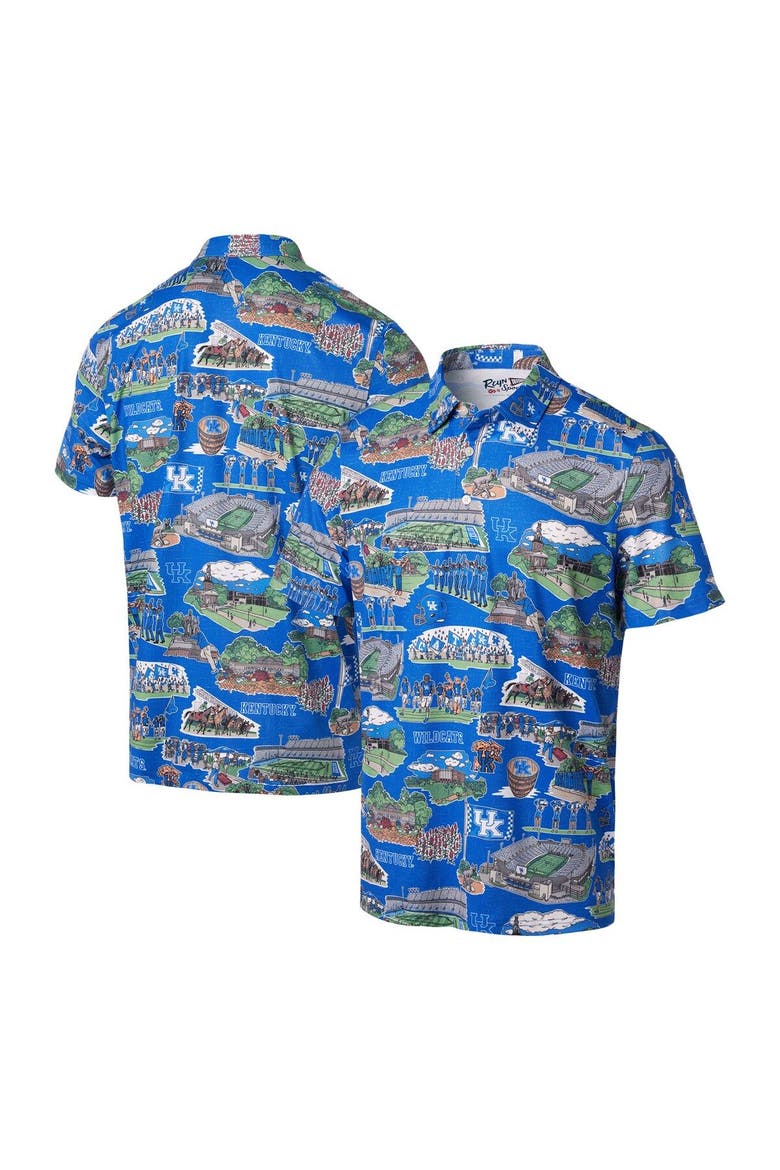 Men's Reyn Spooner Royal Kentucky Wildcats Scenic Polo, Main, color, Royal