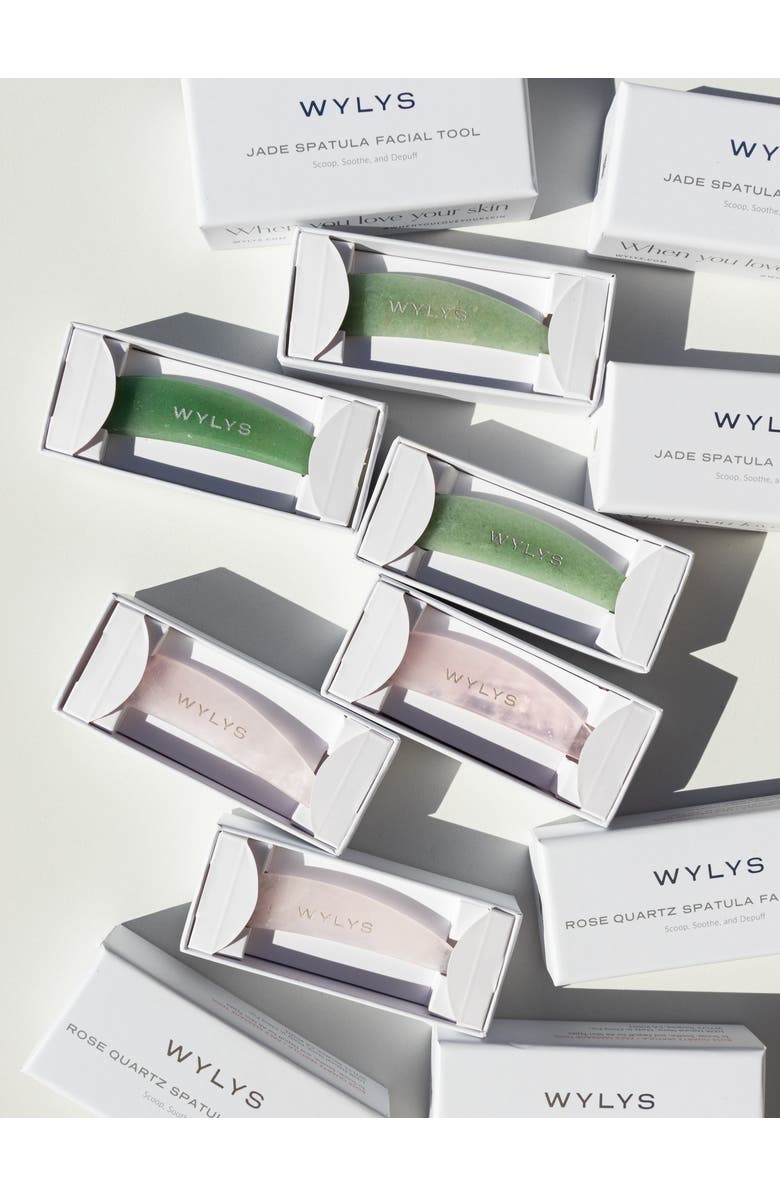 WYLYS Jade & Rose Quartz Spatula Set, Alternate, color, NO COLOR