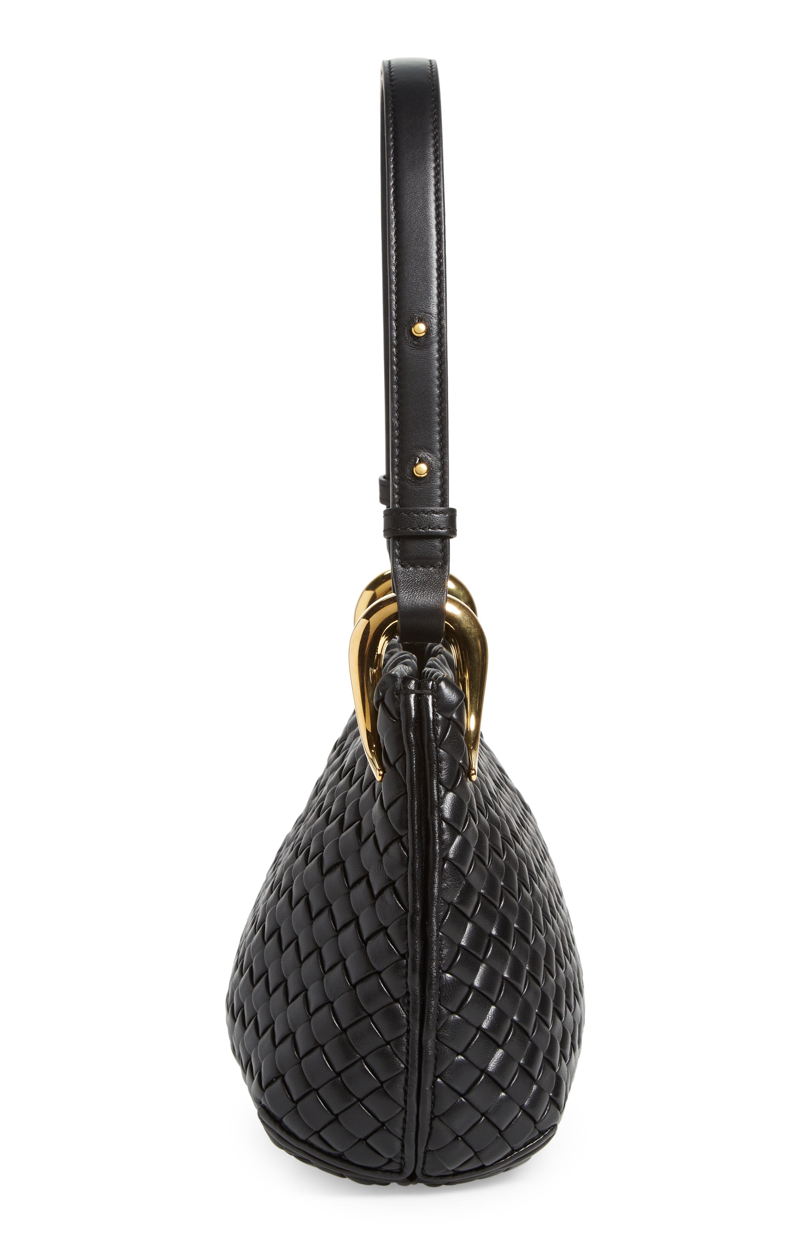 Bottega Veneta Small Clicker Intrecciato Leather Shoulder Bag, Alternate, color, 